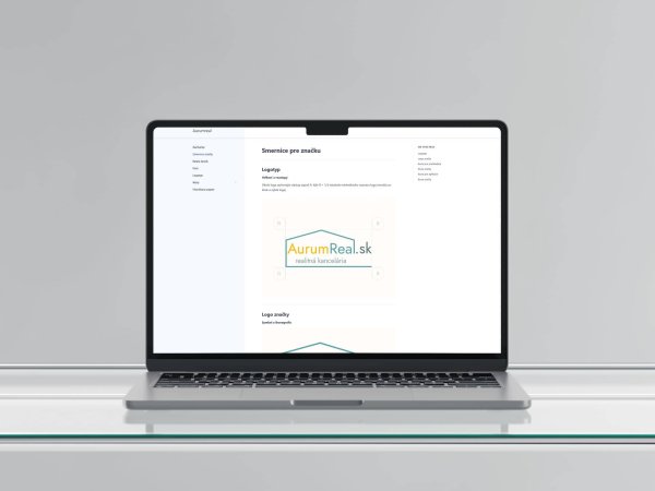 Webstránka pre Aurumreal po odovzdaní -- Brand microsite